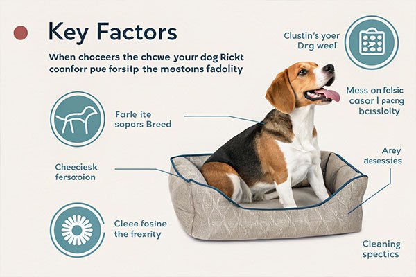 choosing dog bed fabric factors