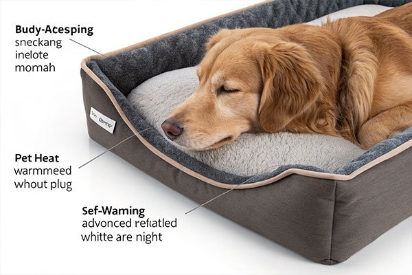 close-up of self-warming bed structure