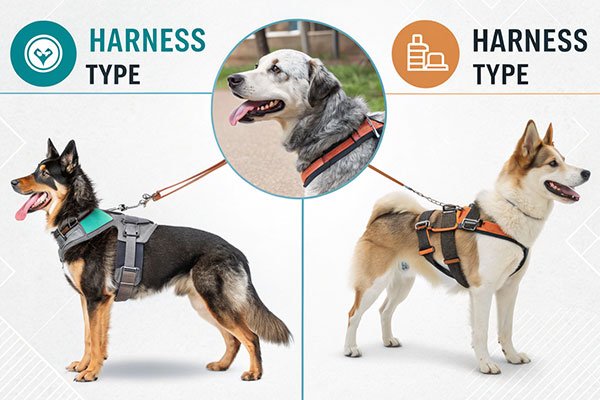 comparison infographic of 8 harness types