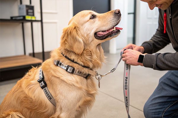 martingale collar fitting demonstration