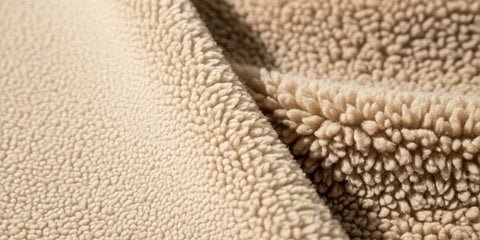 Fleece and sherpa fabric