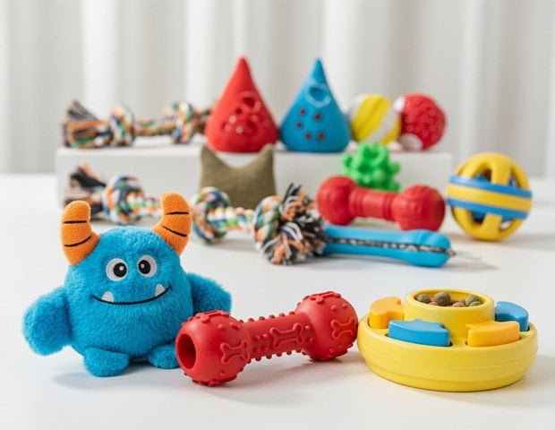Pet toys product showcase