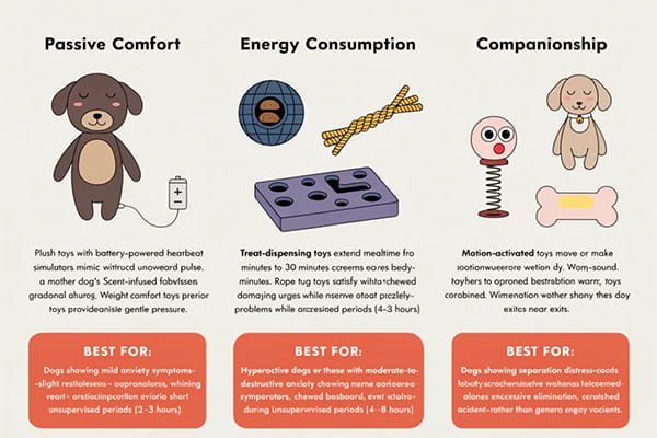 How different toy designs address separation anxiety Functional mechanisms in anxiety relief toys