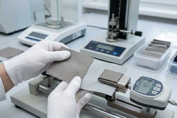 Sample inspection with physical testing