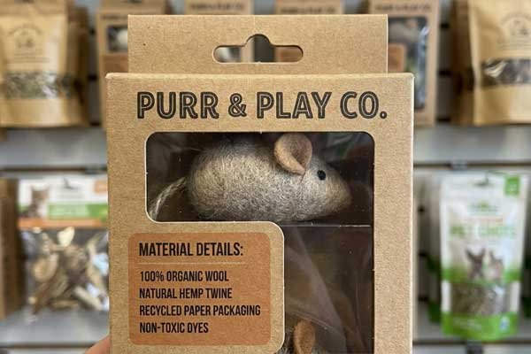 product packaging with material information